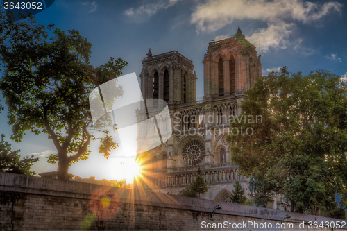 Image of Sunrise over Notre Dame