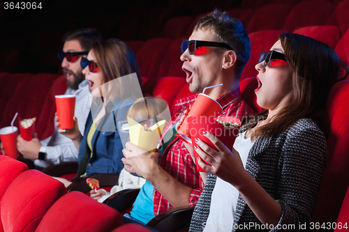 Image of The people\'s emotions in the cinema