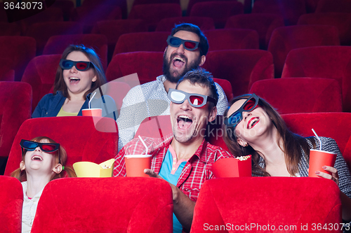 Image of The people\'s emotions in the cinema