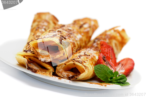 Image of Pancake Tubules with Strawberry