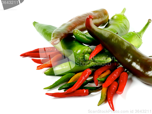 Image of Arrangement of Chili Peppers