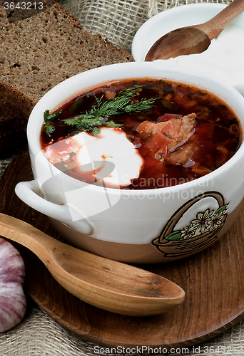 Image of Ukrainian Traditional Borscht