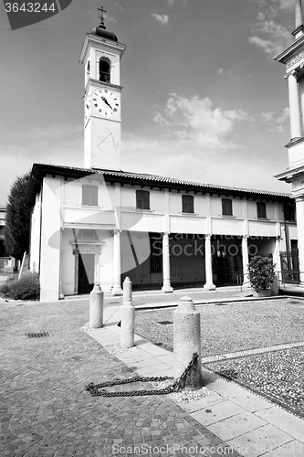 Image of building old architecture in italy europe milan religion       a