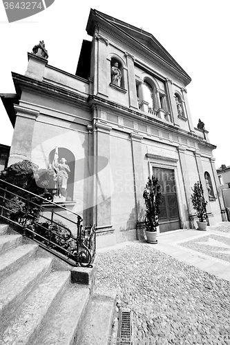 Image of  exterior old architecture in italy europe milan religion       
