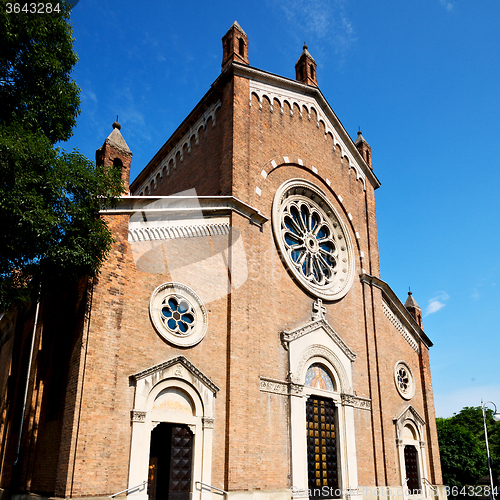 Image of building old architecture in italy europe milan religion       a