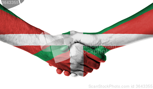 Image of Man and woman shaking hands