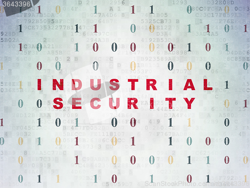 Image of Protection concept: Industrial Security on Digital Paper background