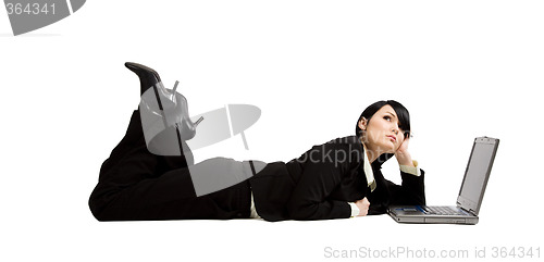 Image of Working businesswoman