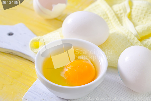 Image of raw eggs