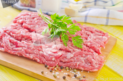 Image of minced meat with spice