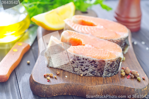 Image of raw salmon