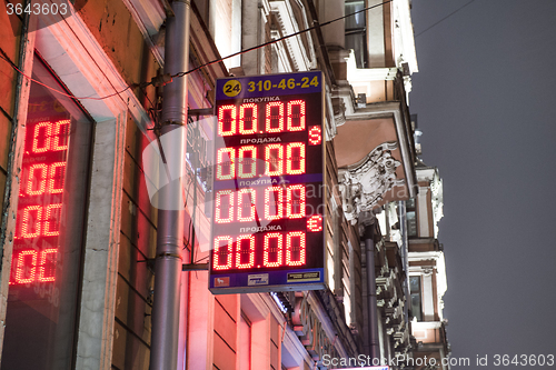 Image of Exchange currency rates