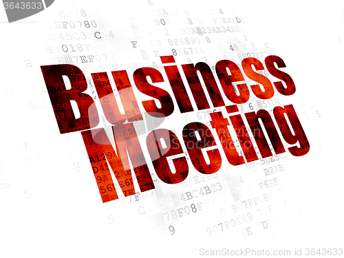 Image of Business concept: Business Meeting on Digital background