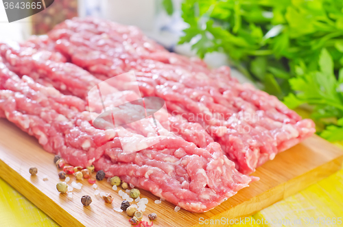 Image of minced meat with spice