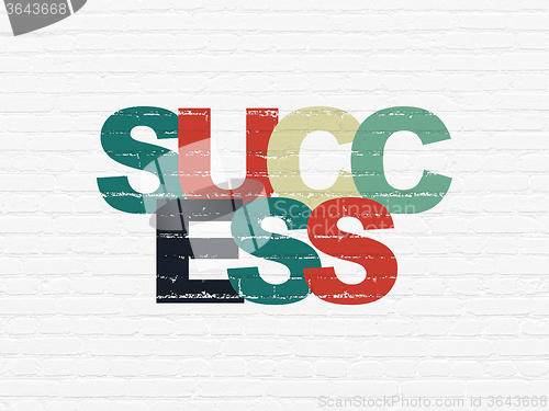 Image of Finance concept: Success on wall background