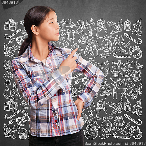 Image of Woman Looking For Christmas Gifts