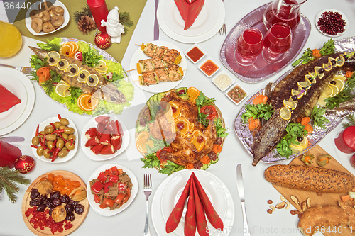 Image of traditional festive food
