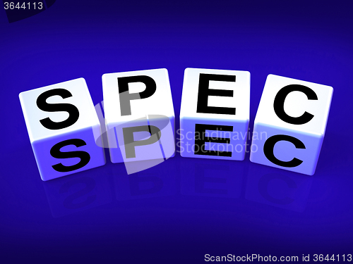 Image of Spec Blocks Refer to Details Specifications and Blueprint