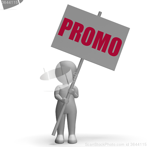 Image of Promo Protest Banner Shows One-Time Promotions And Discounts