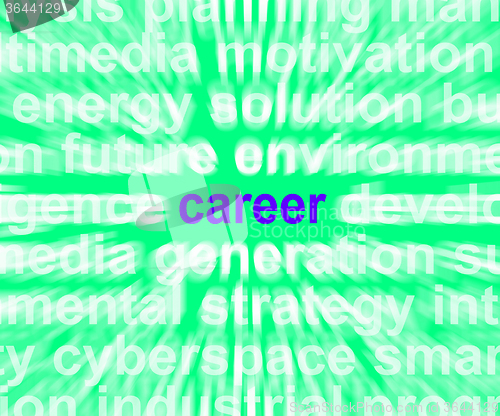 Image of Career Word Means Job Profession Or Occupation