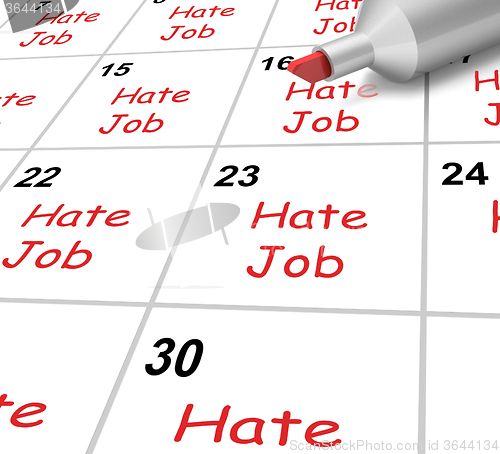 Image of Hate Job Calendar Shows Loathing Work And Workplace