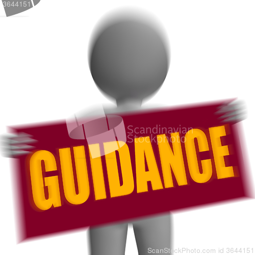 Image of Guidance Sign Character Displays Support And Assistance