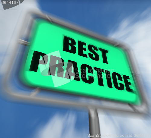 Image of Best Practice Sign Displays Better and Efficient Procedures