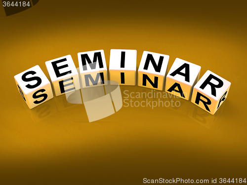 Image of Seminar Blocks Represent a Convention Symposium or Workshop