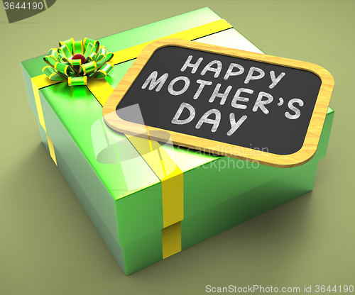 Image of Happy Mothers Day Present Means Motherhood Celebrations And Love