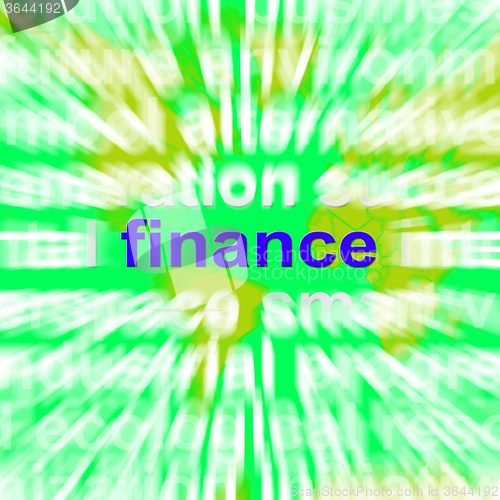 Image of Finance Word Cloud Means Money Investment
