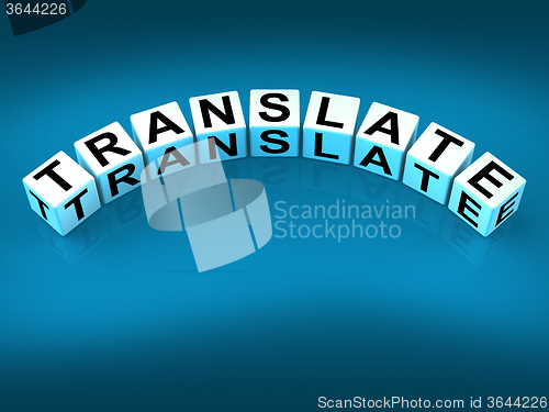 Image of Translate Blocks Show Multilingual or International Translator