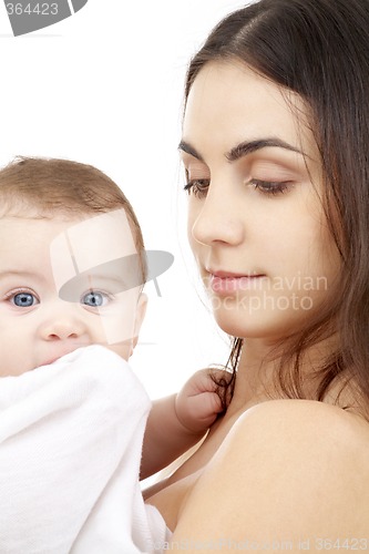 Image of safe in mother hands