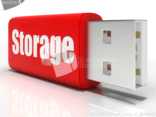Image of Storage Pen drive Means Storage Unit Or Data Backup