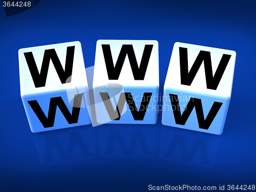 Image of WWW Blocks Refer to the World Wide Web