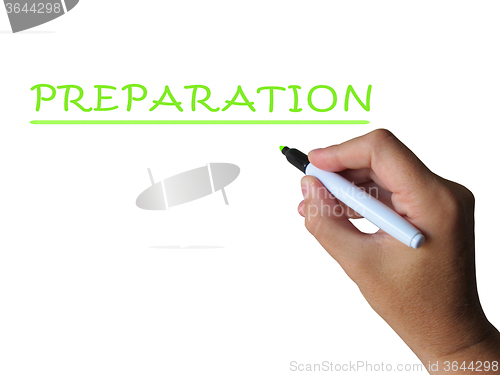 Image of Preparation Word Means Readiness Preparedness And Foresight