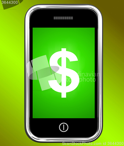 Image of Dollar Sign On Phone Shows $ Currency