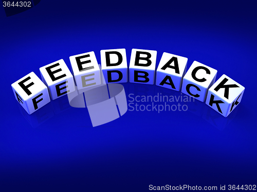 Image of Feedback Blocks Means Comment Evaluate and Review