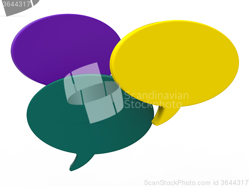 Image of Blank Speech Balloon Shows Copyspace For Thought Chat Or Idea