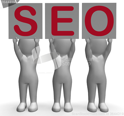 Image of SEO Banners Mean Optimized Web Search And Development