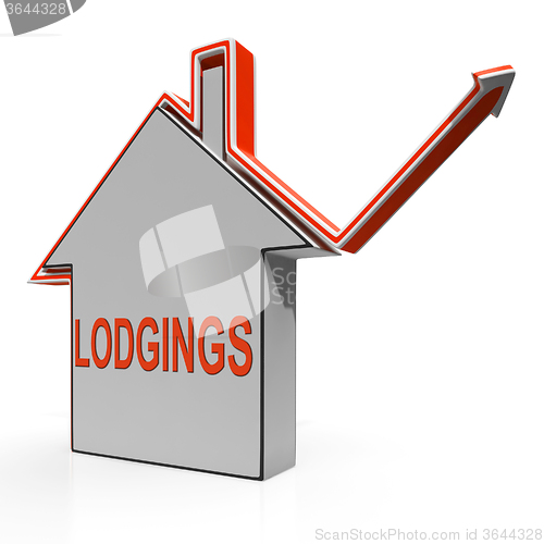 Image of Lodgings House Shows Accommodation Or Residency Vacancy