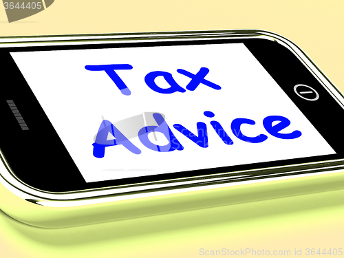 Image of Tax Advice On Phone Shows Taxation Help Online