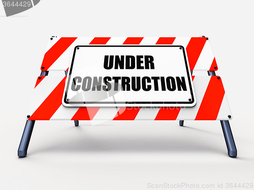 Image of Under Construction Sign Shows Partially Insufficient Construct