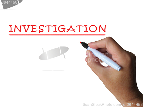 Image of Investigation Word Means Examination Inspection And Findings