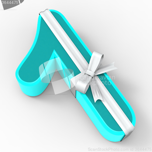 Image of Number One With Ribbon Displays Wrapped Presents And Creativity