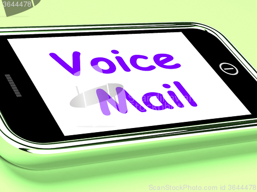 Image of Voice Mail On Phone Shows Talk To Leave Message