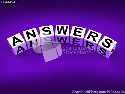 Image of Answers Blocks Represent Responses and Solutions to Questions