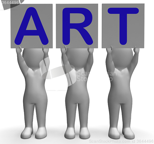 Image of Art Banners Means Artistic Paintings And Drawings