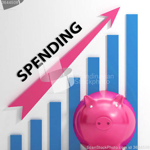 Image of Spending Graph Means Costs Expenses And Outlay