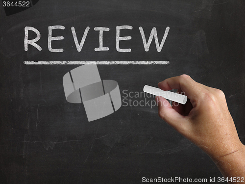 Image of Review Blackboard Means Checking Inspecting And Evaluation