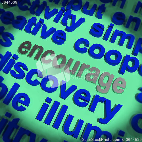 Image of Encourage Word Means Motivation Inspiration And Support